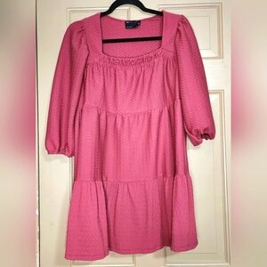 Asos mauve dress with square neck size 2